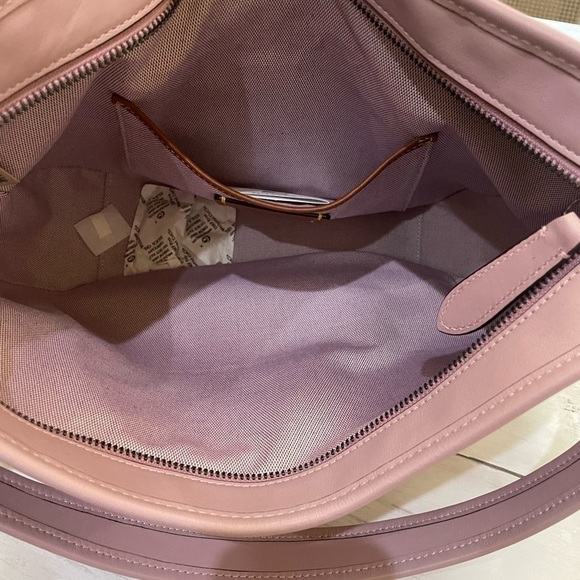 COACH Women's Soft Tabby Leather Hobo Shoulder Bag crossbody purple minimalist - Picture 14 of 15